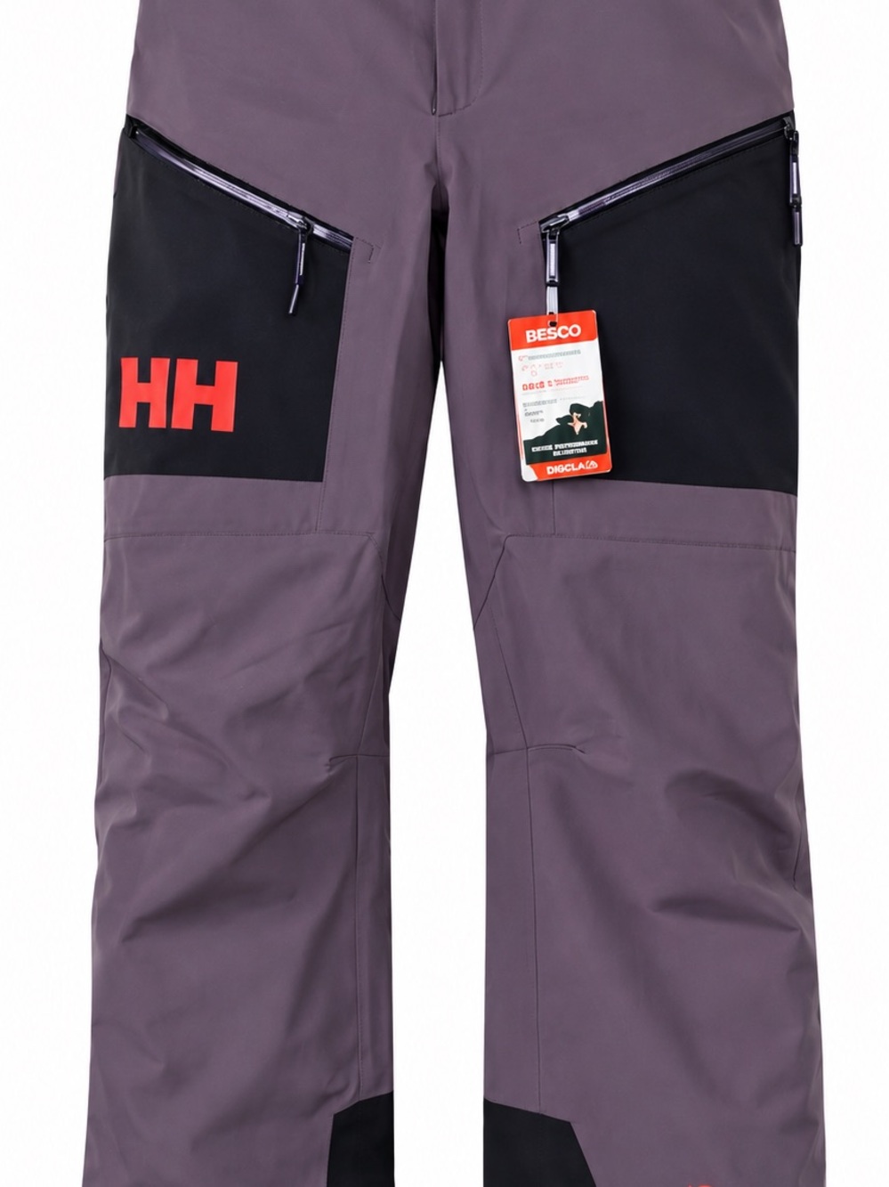 NWT Helly Hansen Sogn Shell Ski Pants Women’s M Smoked Purple RECCO